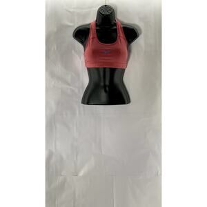 NIKE Women's Red Swoosh Scoop-Neck Dri-Fit Racerback Sports Bra SZ XS